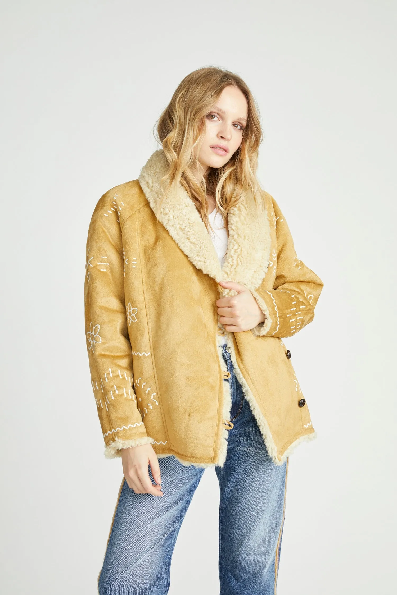 Shearling Jacket - Tan