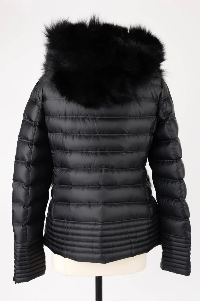 Short Fur Front Puffer Jacket