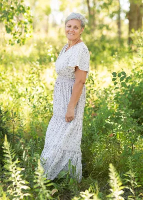 Short Sleeve V-Neck Maxi Dress - FINAL SALE