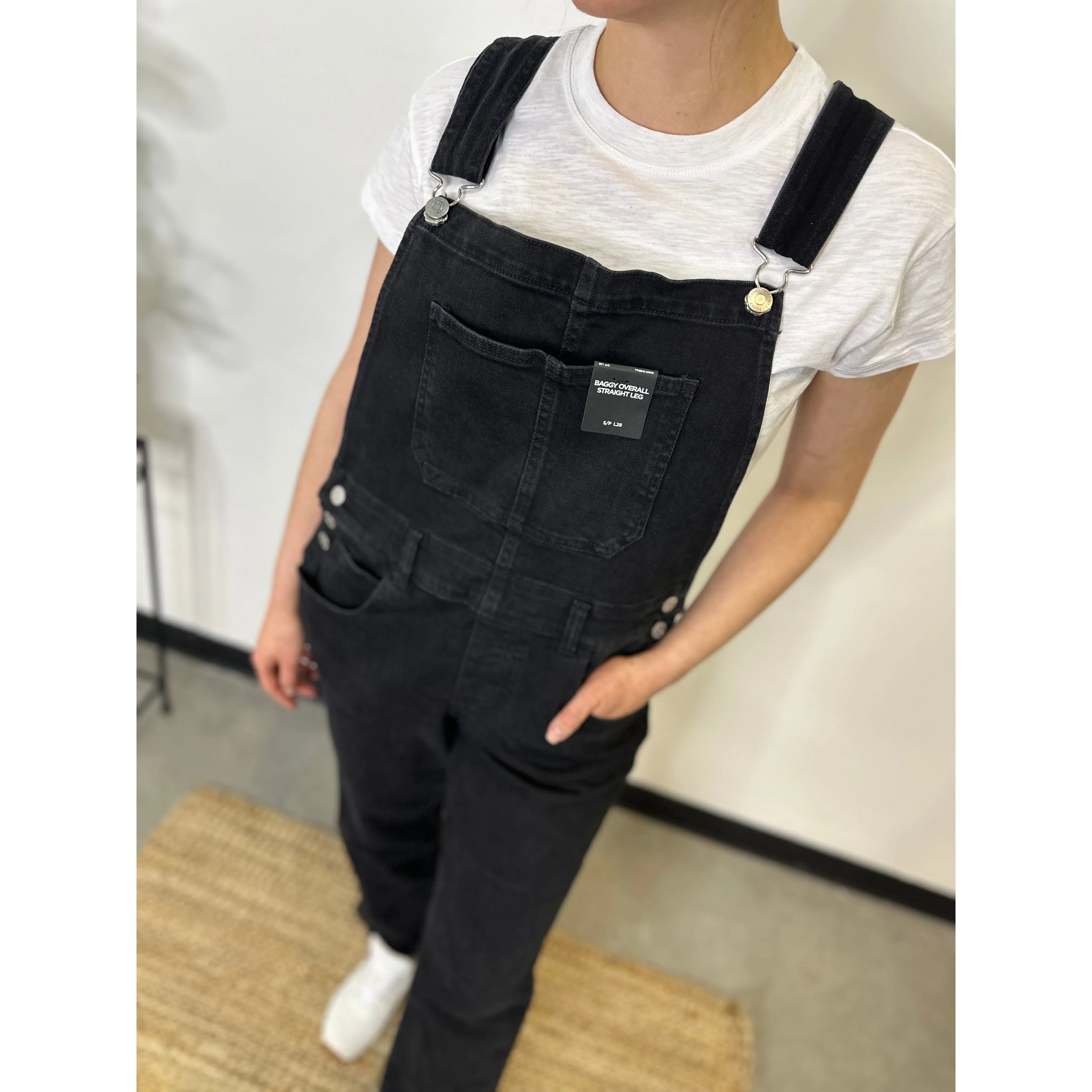 Silver Baggy Overall