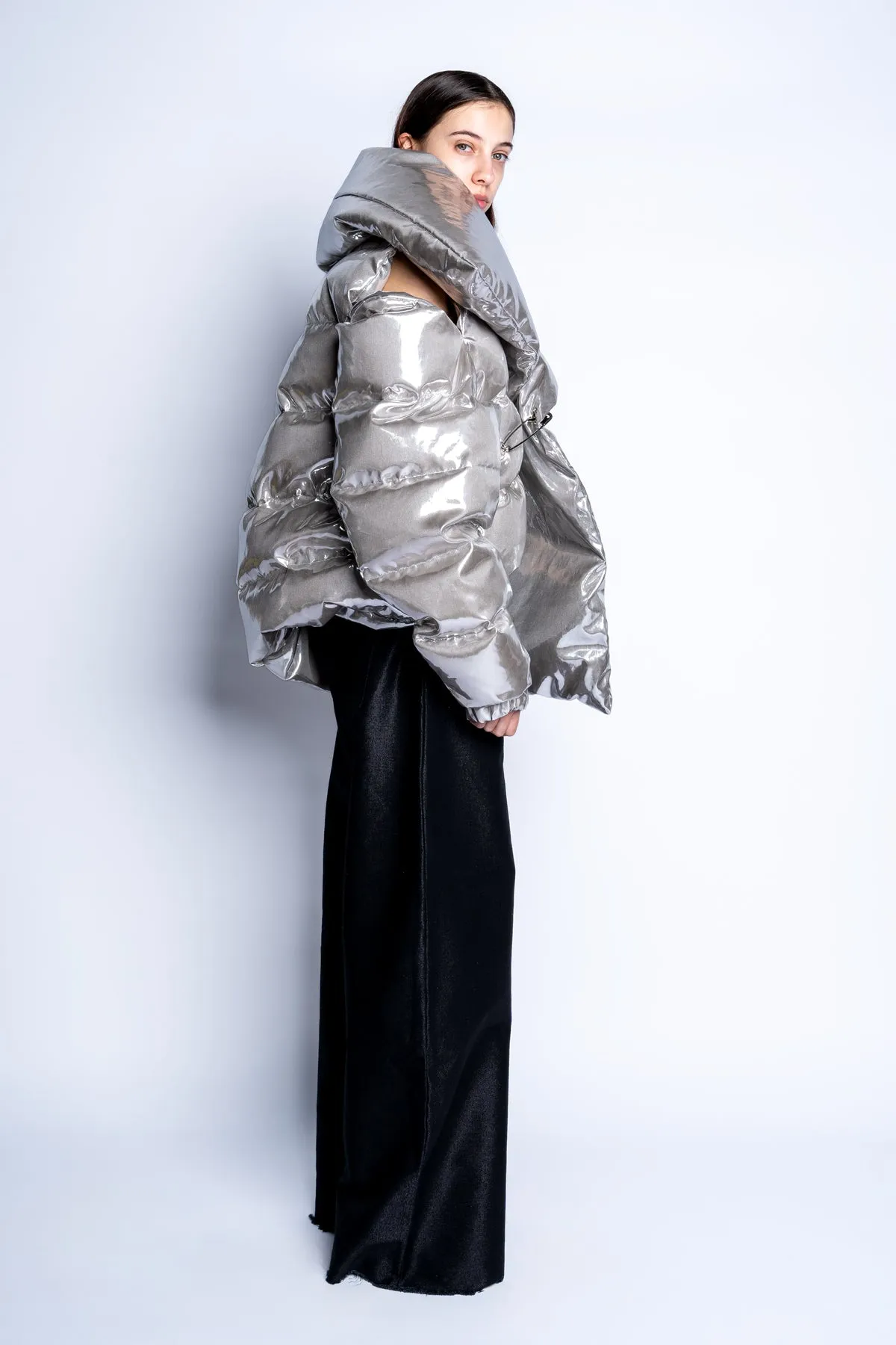 SILVER M'A PUFFER JACKET