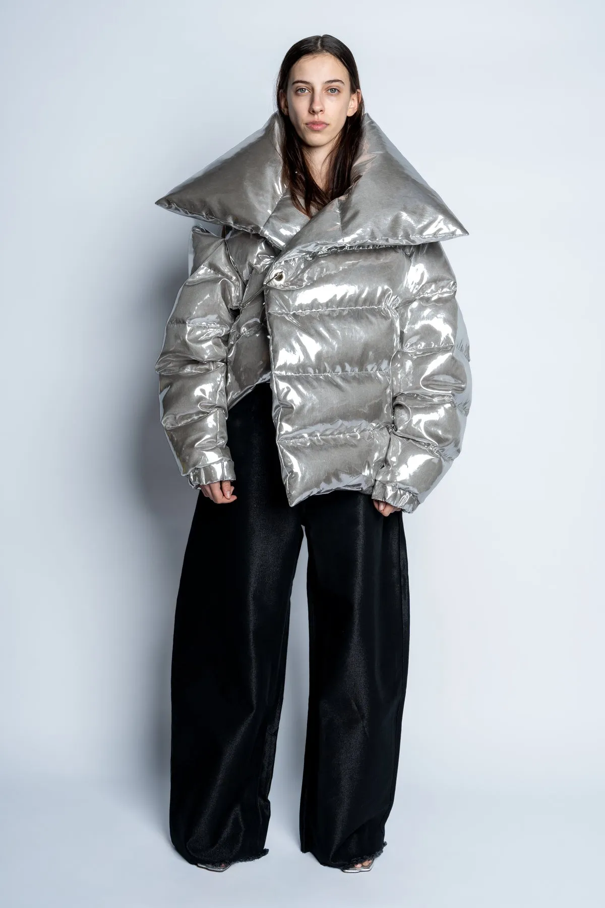 SILVER M'A PUFFER JACKET