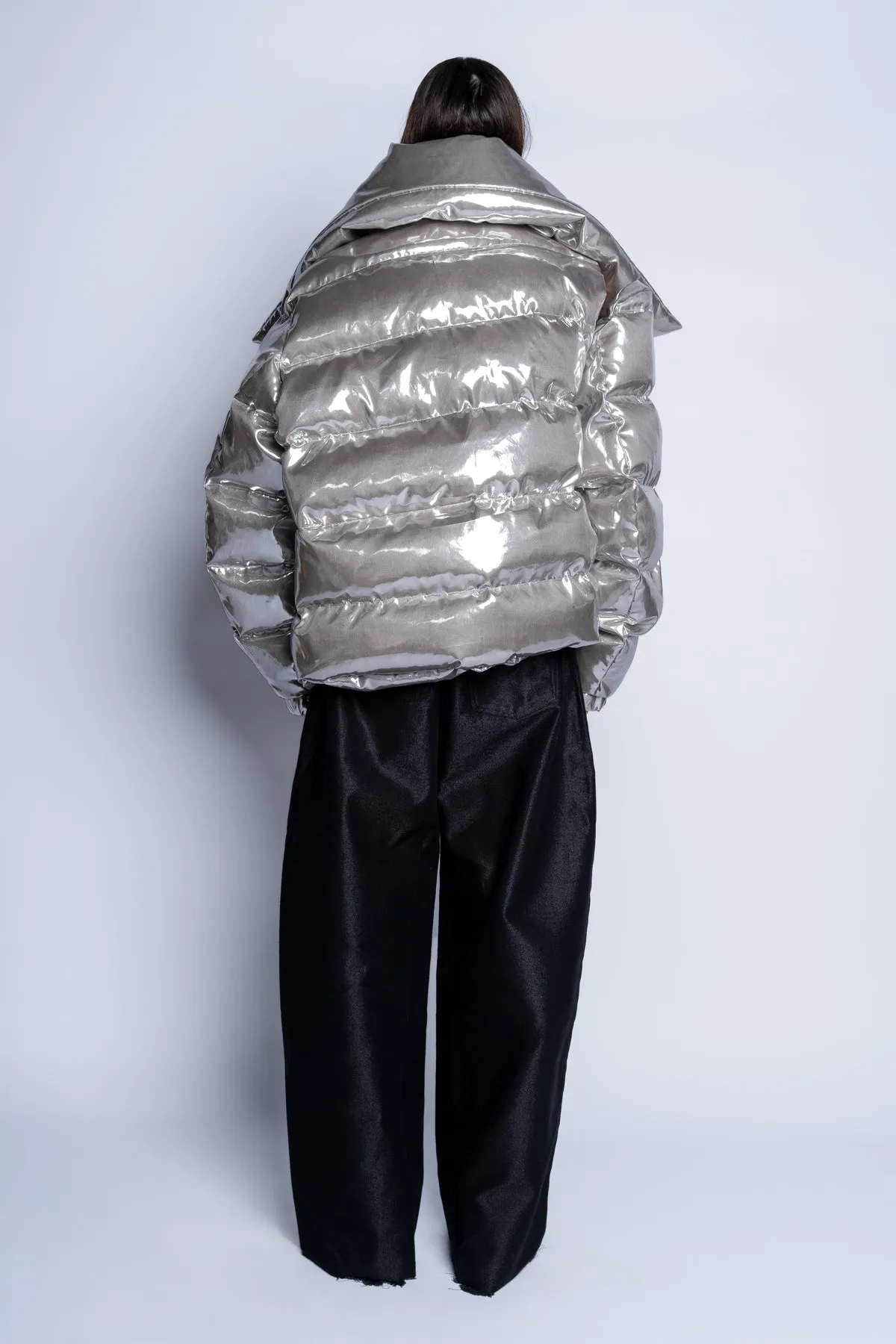 SILVER M'A PUFFER JACKET