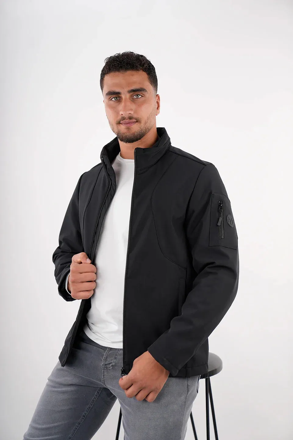 Simple Black Puffer Jacket