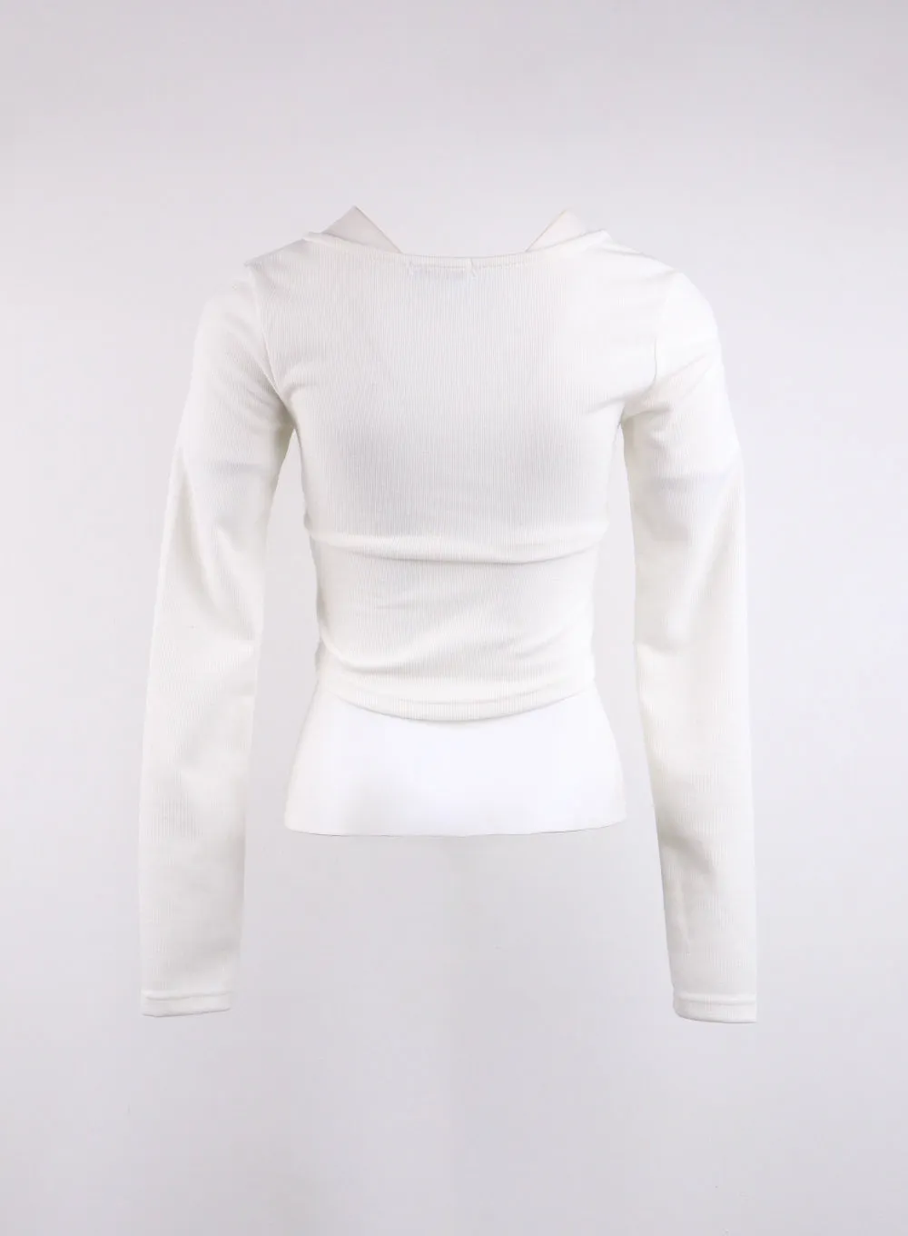 Slim U-Neck Crop Top CJ422