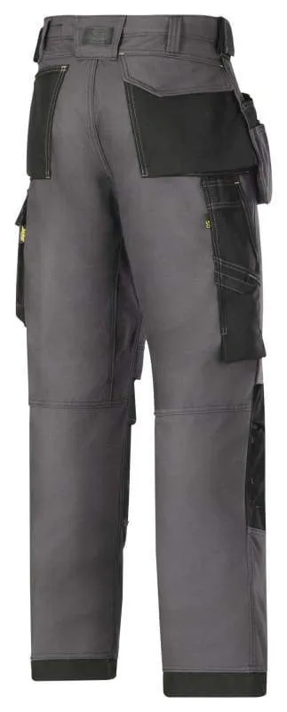 Snickers Work Trousers with Kneepad & Holster Pockets Canvas -3214