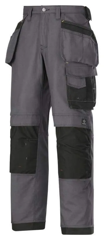 Snickers Work Trousers with Kneepad & Holster Pockets Canvas -3214