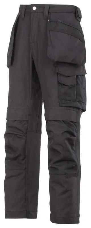 Snickers Work Trousers with Kneepad & Holster Pockets Canvas -3214