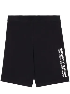 SPORTY & RICH Shorts Black