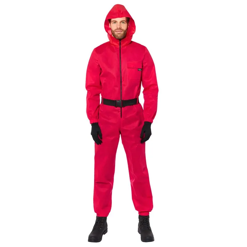 Squid Game Guard Jumpsuit Men Costume