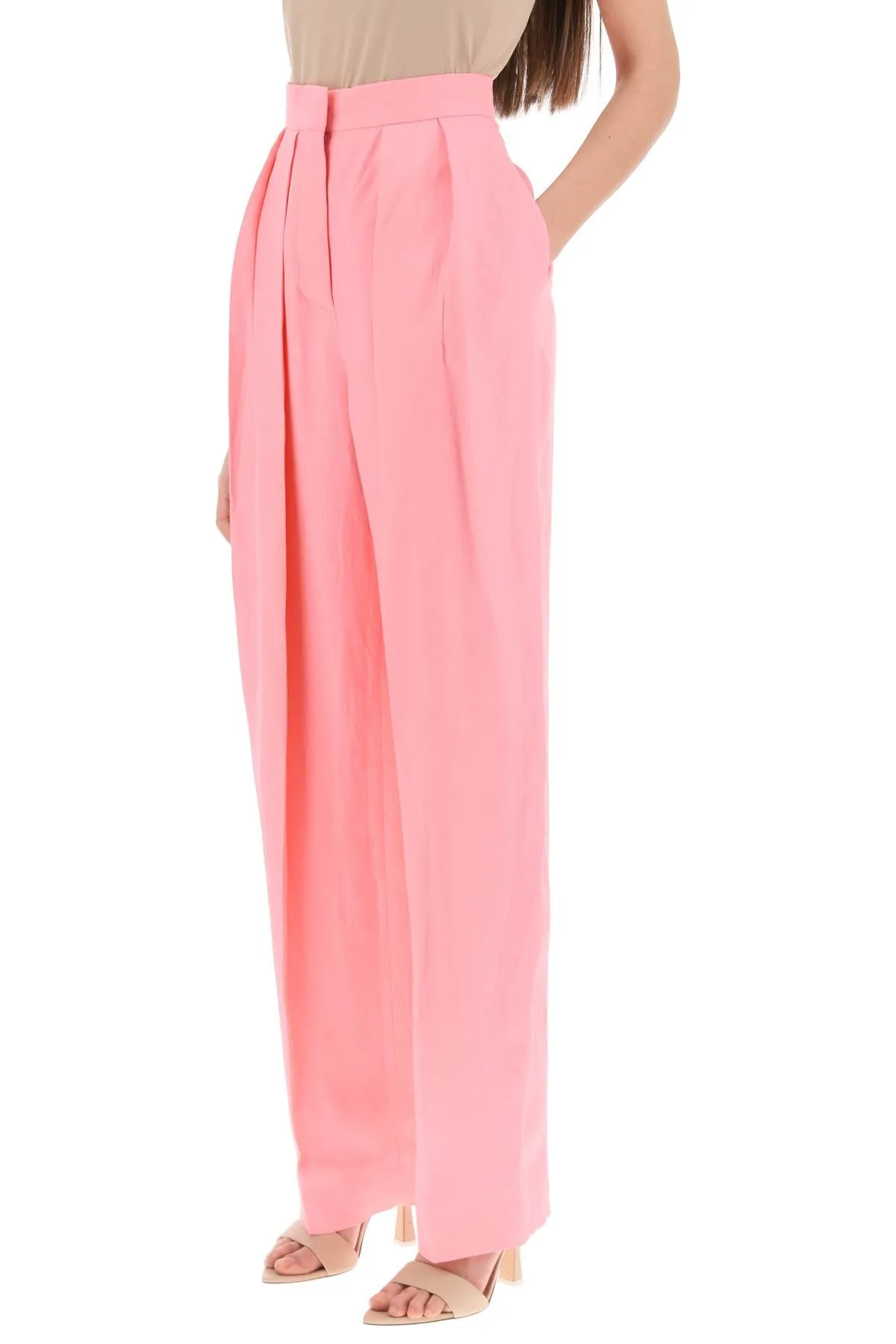 Stella mccartney viscose linen trousers