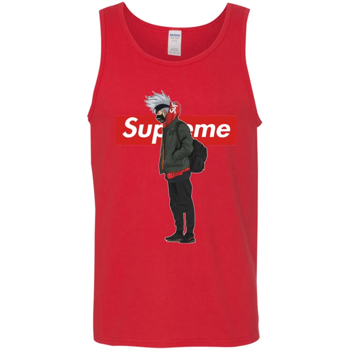 Supreme Naruto Funny Style T-shirt Men Cotton Tank