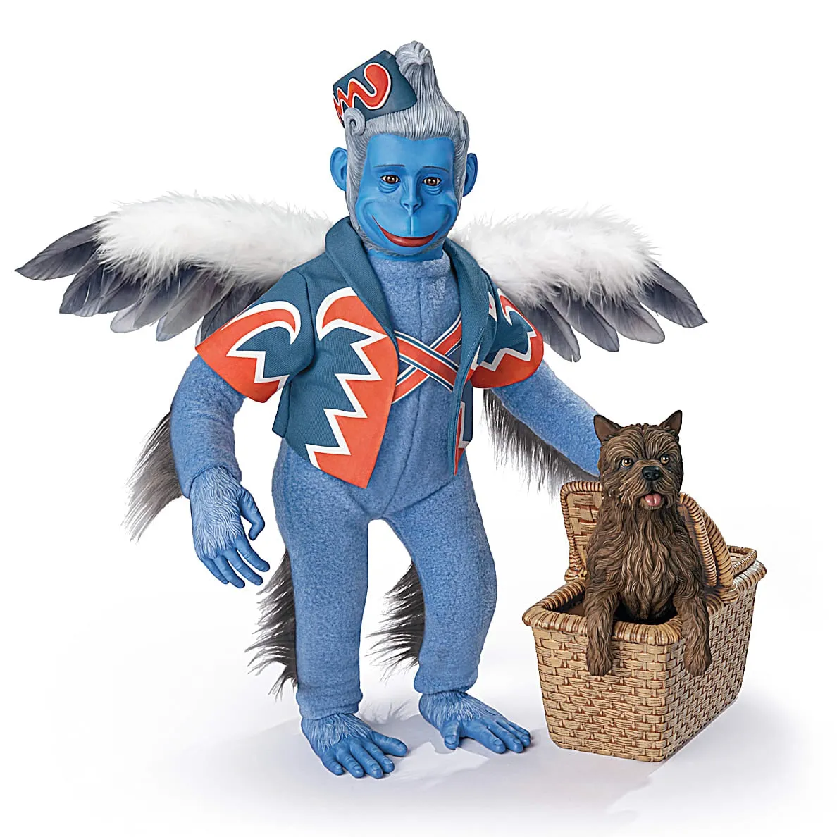 The Ashton-Drake Galleries The Wizard of OZ Portrait Figure Collection Issue #1: Winged Monkey with TOTO Handcrafted, Poseable Figure in Detailed Costume 16-Inches