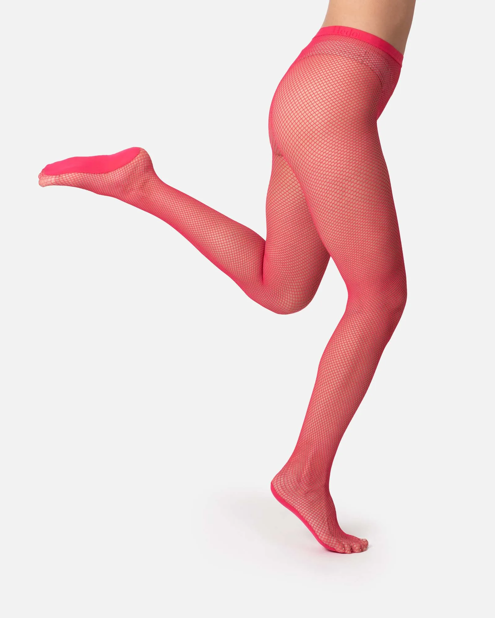 The Drama Fishnet Tights Pink