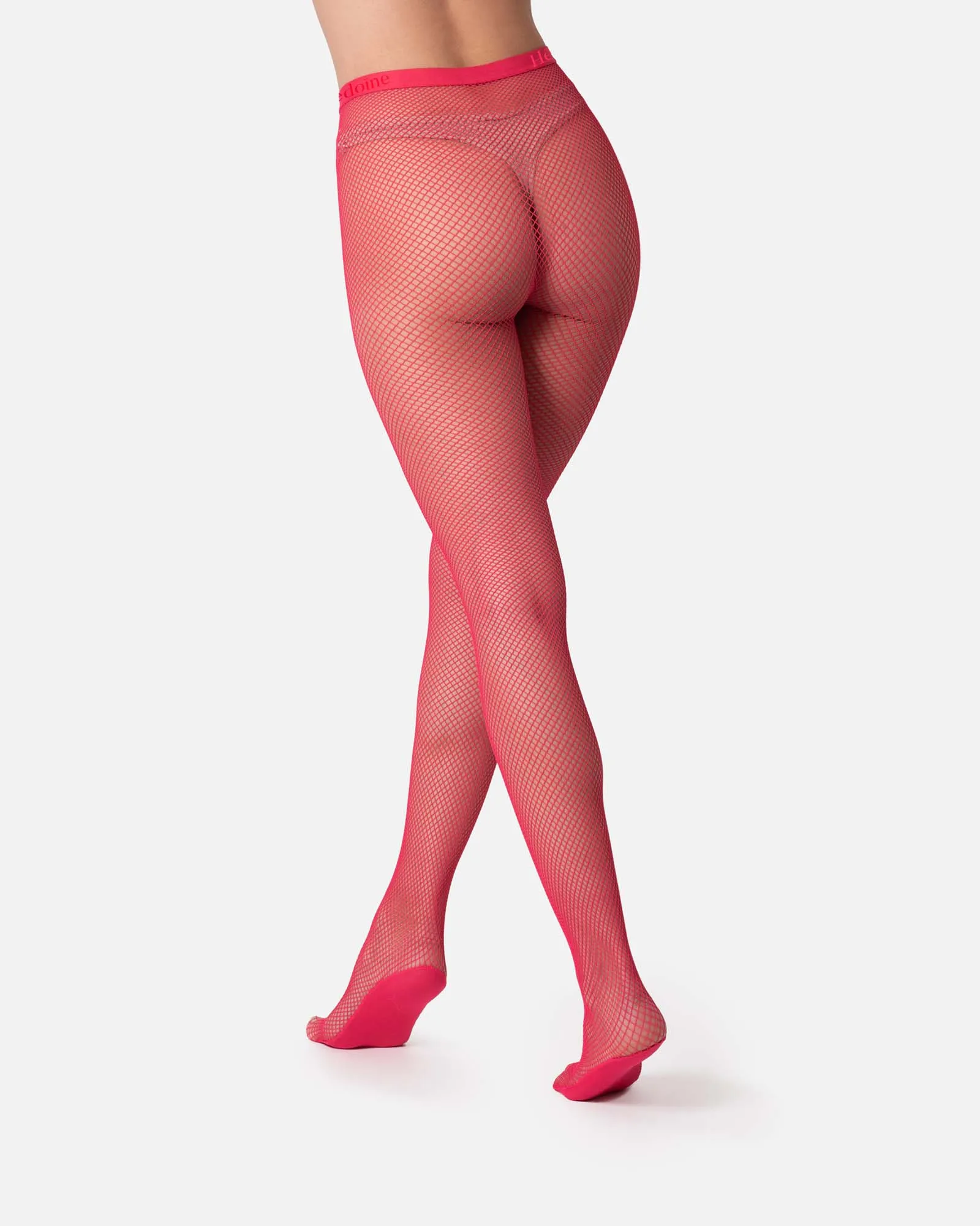 The Drama Fishnet Tights Pink