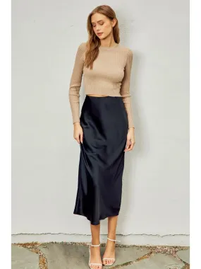 The Ninnie Midi Skirt - Black