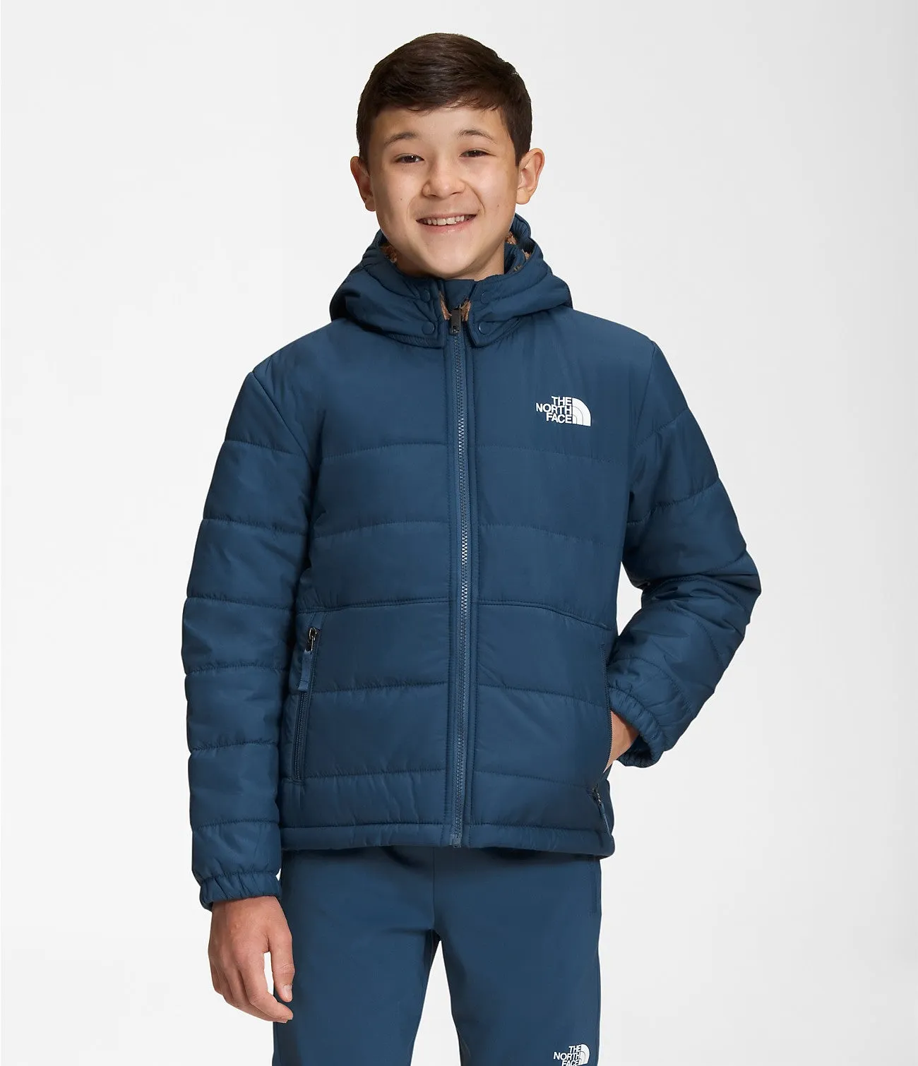 The North Face Boy's Reversible Mount Chimbo Full-Zip Hooded Jacket