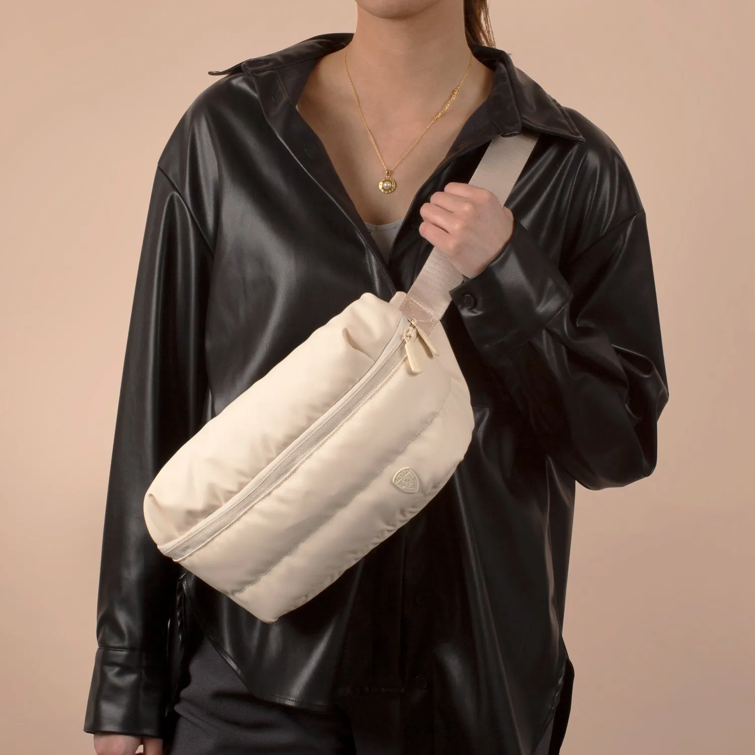 The Puffer Waist Bag - Ivory