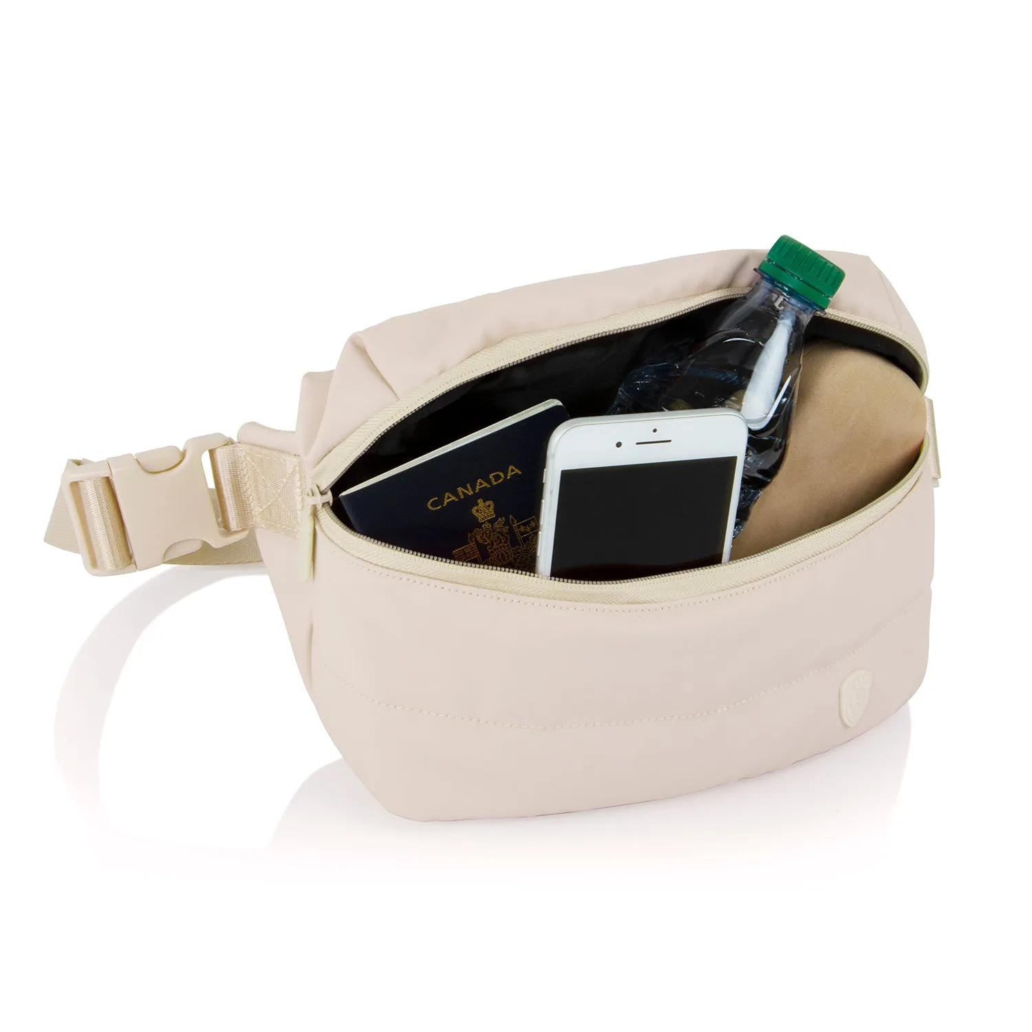 The Puffer Waist Bag - Ivory