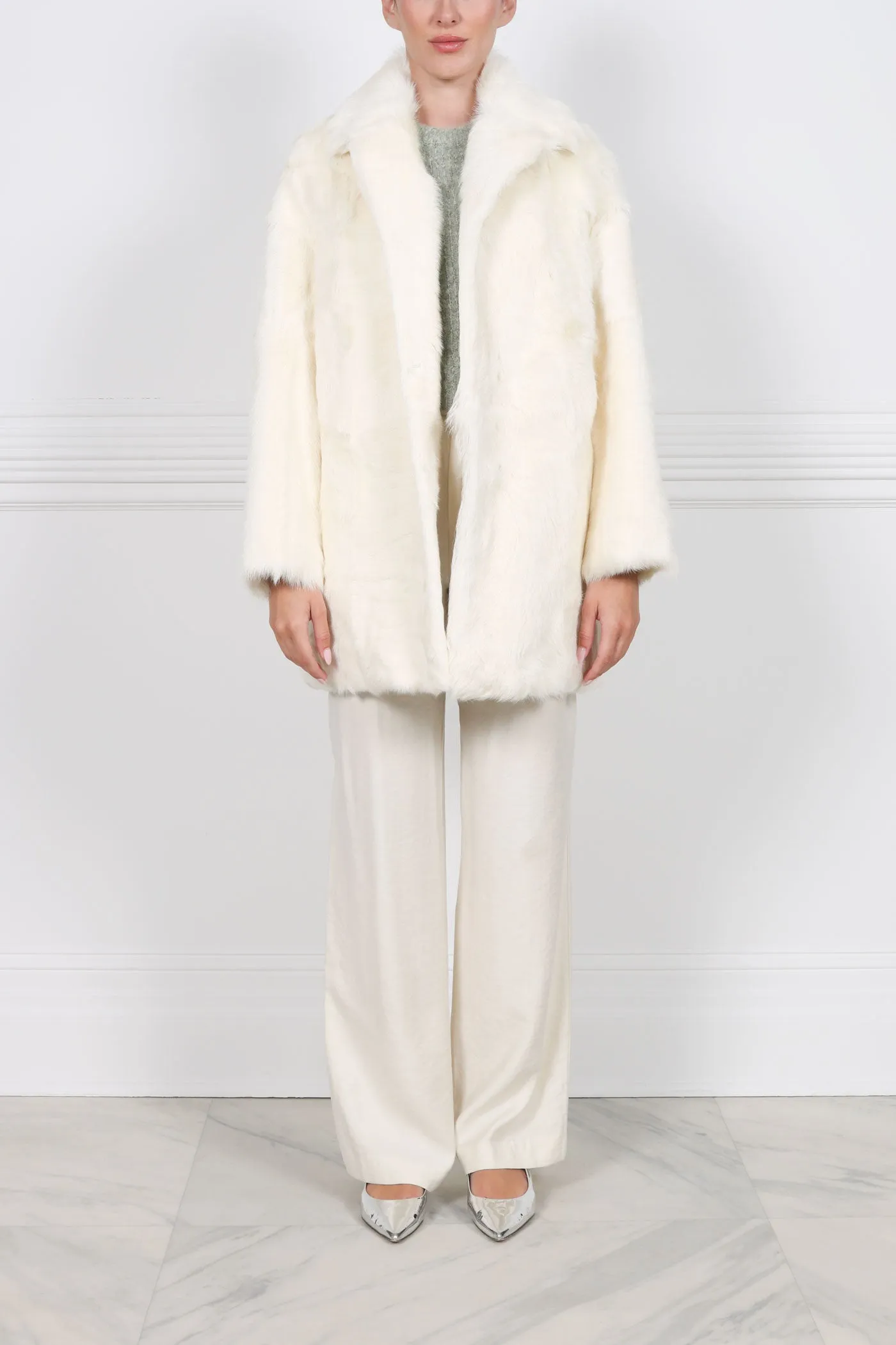 The Renee Oversized Shearling Coat