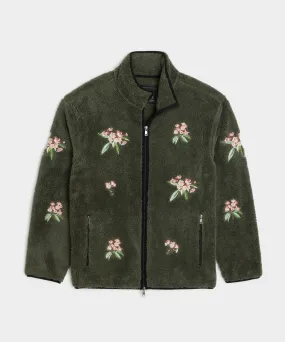 Todd Snyder X Woolrich Sherpa Floral Full-Zip Jacket