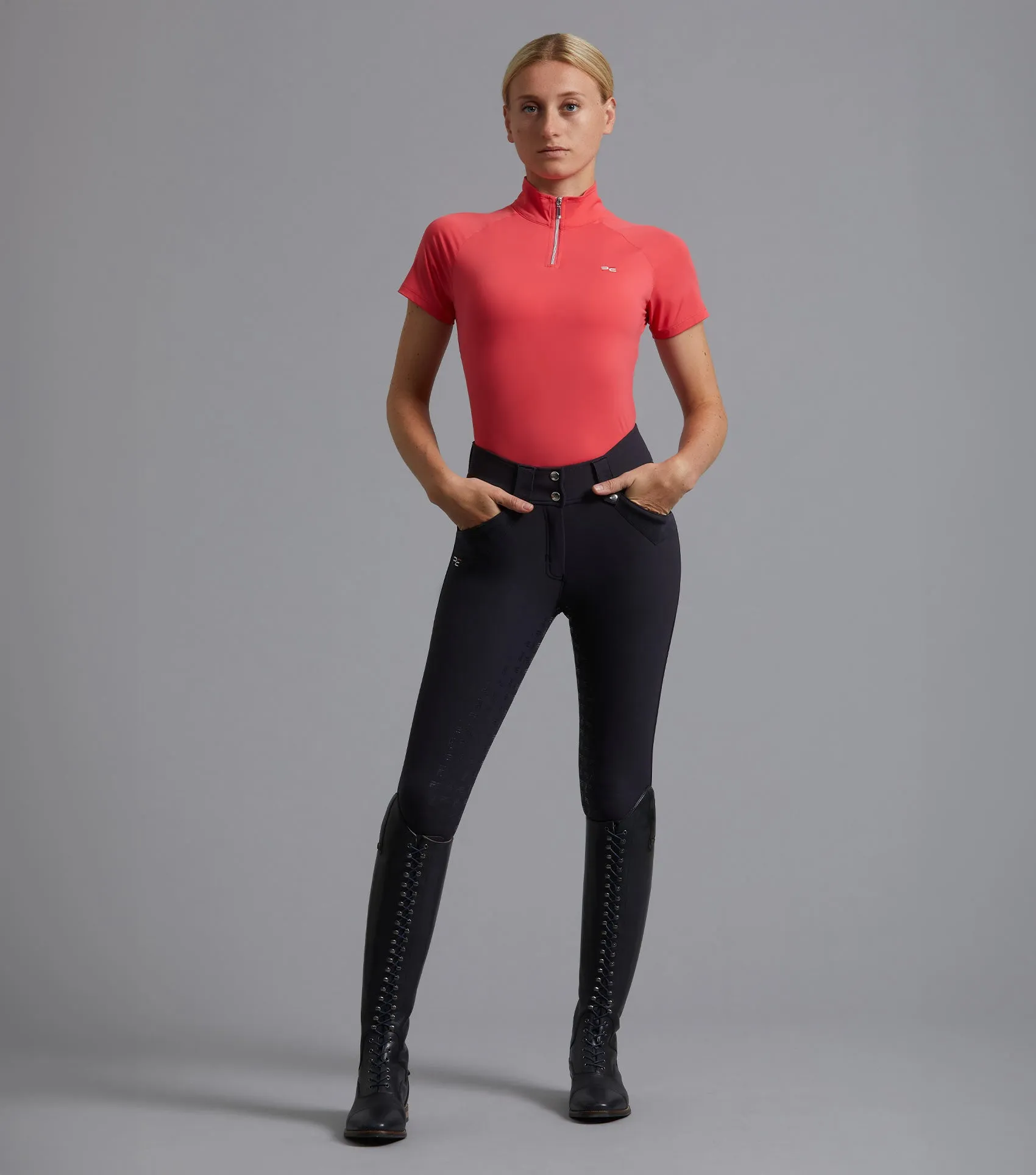 Torino Ladies Full Seat Gel Riding Breeches Navy