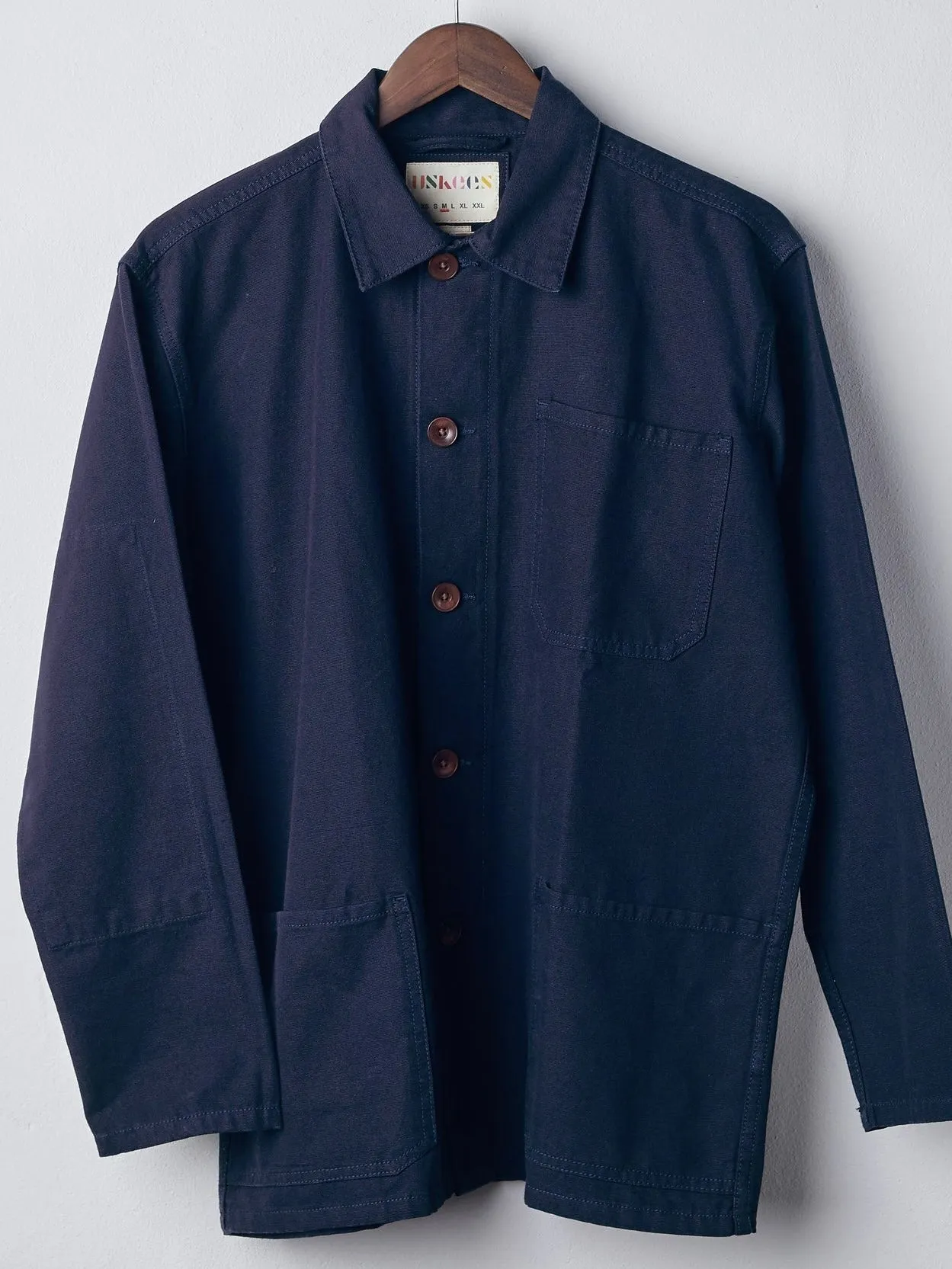 Uskees #3001 Buttoned Overshirt - MIDNIGHT BLUE