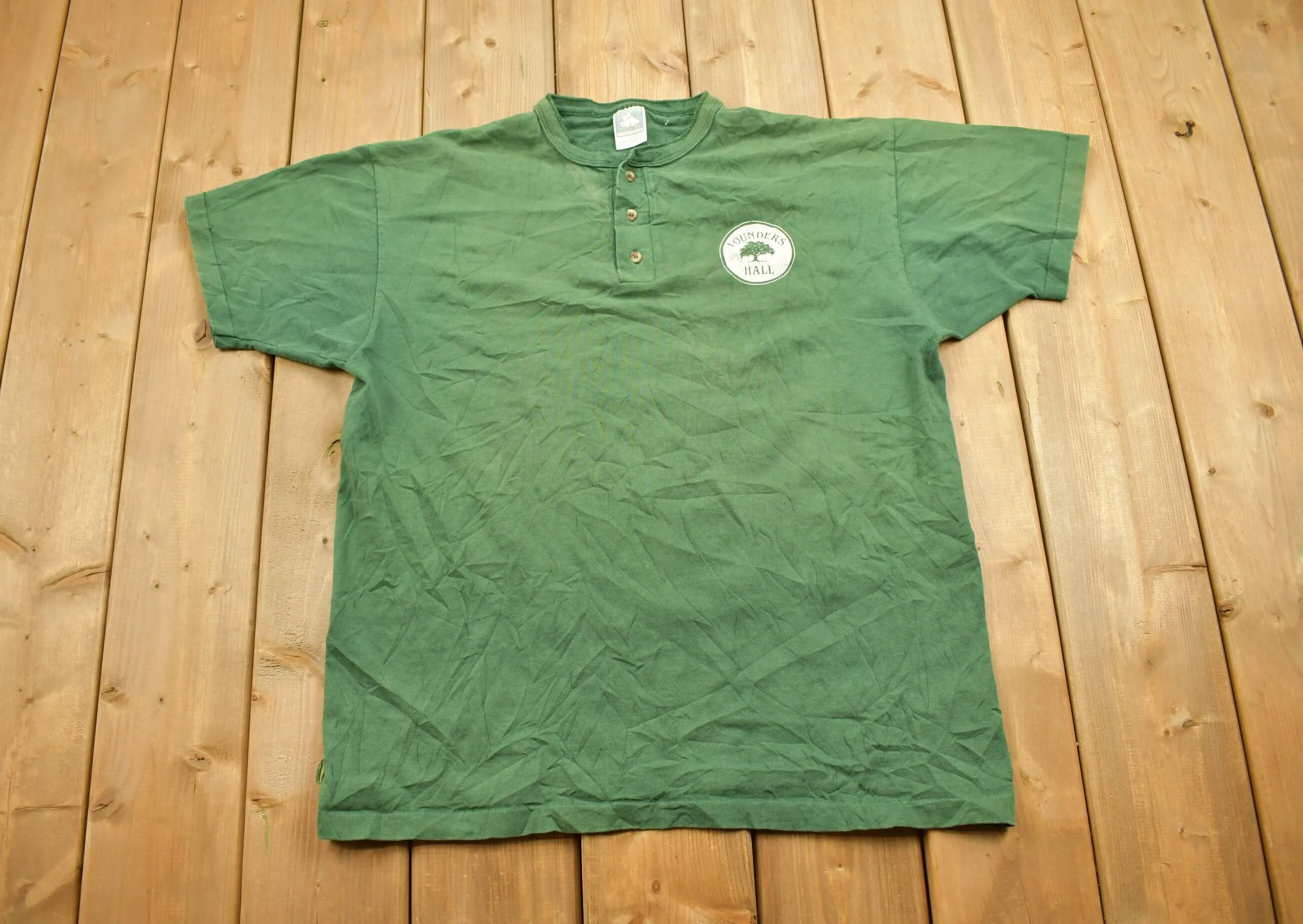 Vintage 1990s Founders Hall Quarter Button T-Shirt