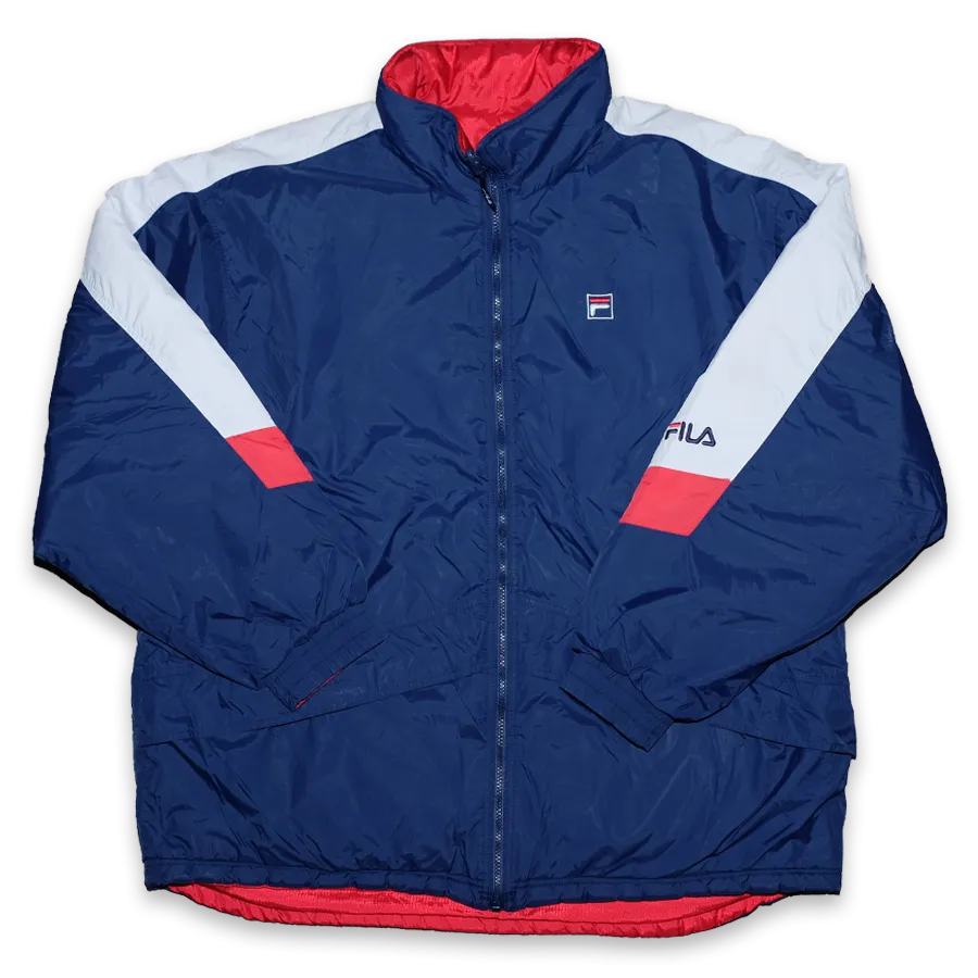 Vintage Fila Reversible Puffer Jacket XLarge