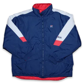 Vintage Fila Reversible Puffer Jacket XLarge