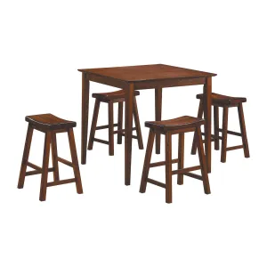 Warm Cherry Counter Height Dining Set