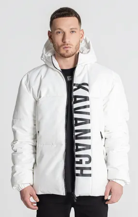 White Peekaboo Puffer Jacket