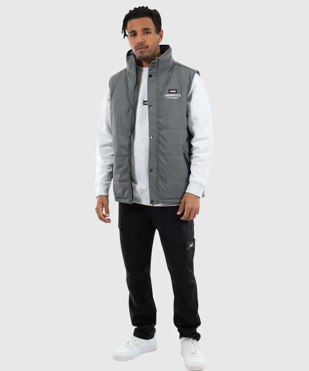 WNDRR Whitmore Puffer Vest (Charcoal)