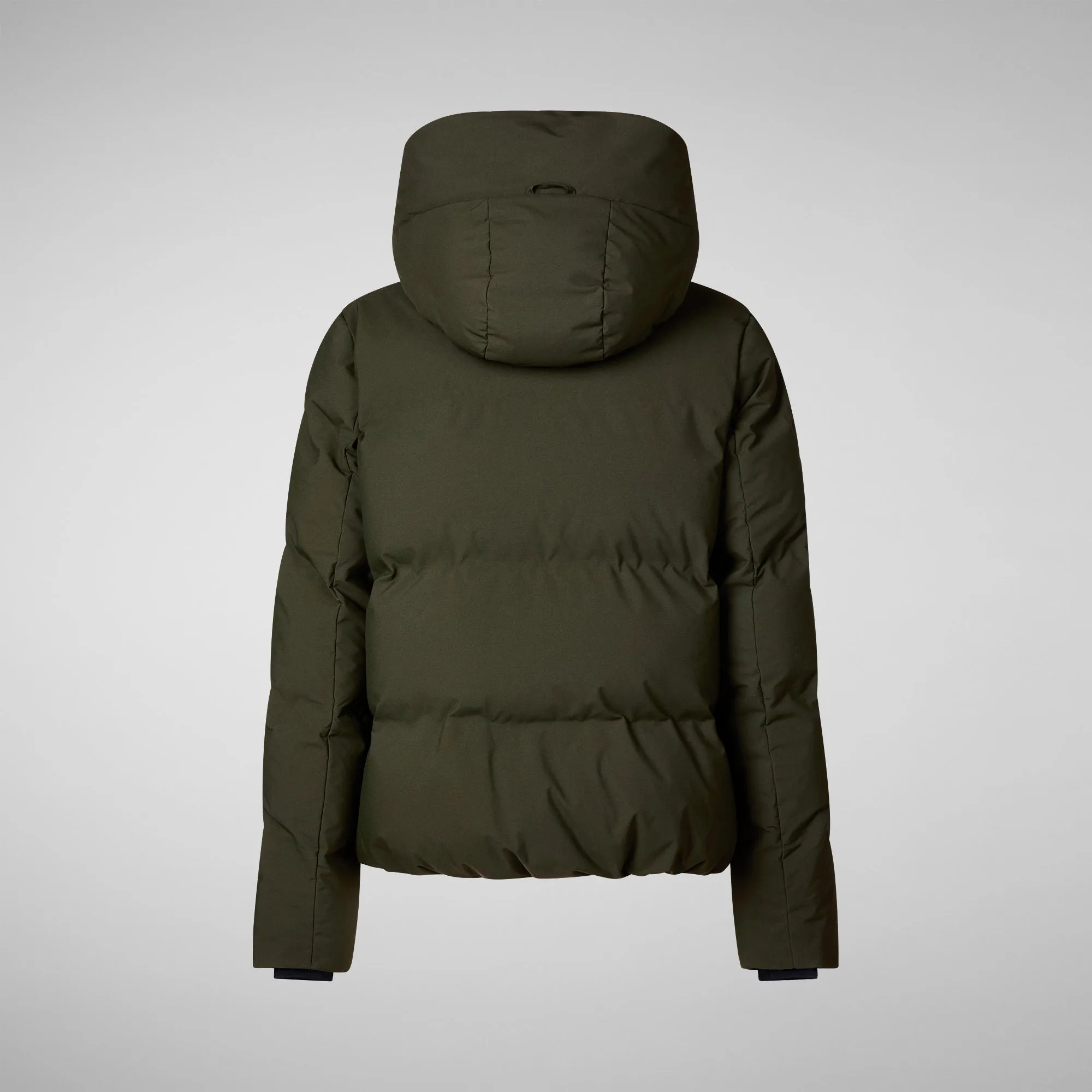 Woman's animal free puffer jacket Calliope in land green