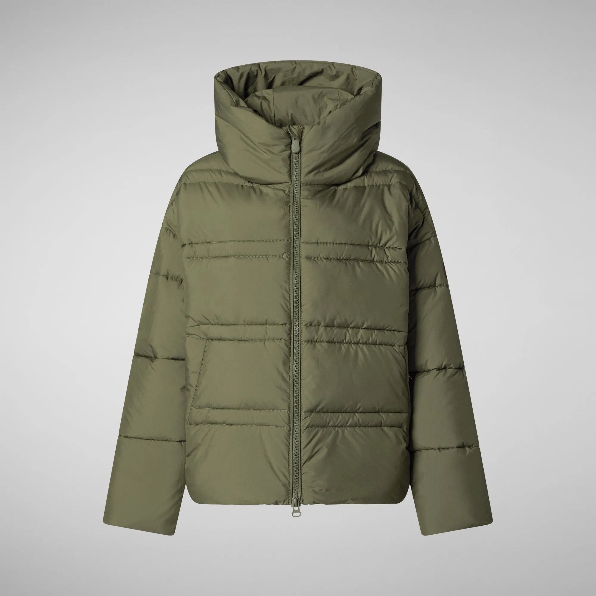 Women's animal free puffer jacket keri in sherwood green