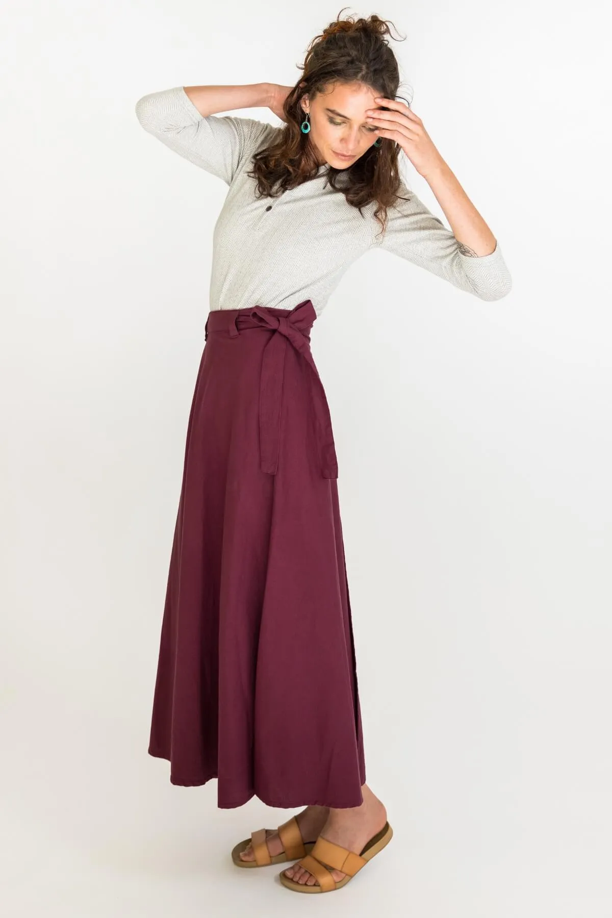 Wrap Skirt - Wine