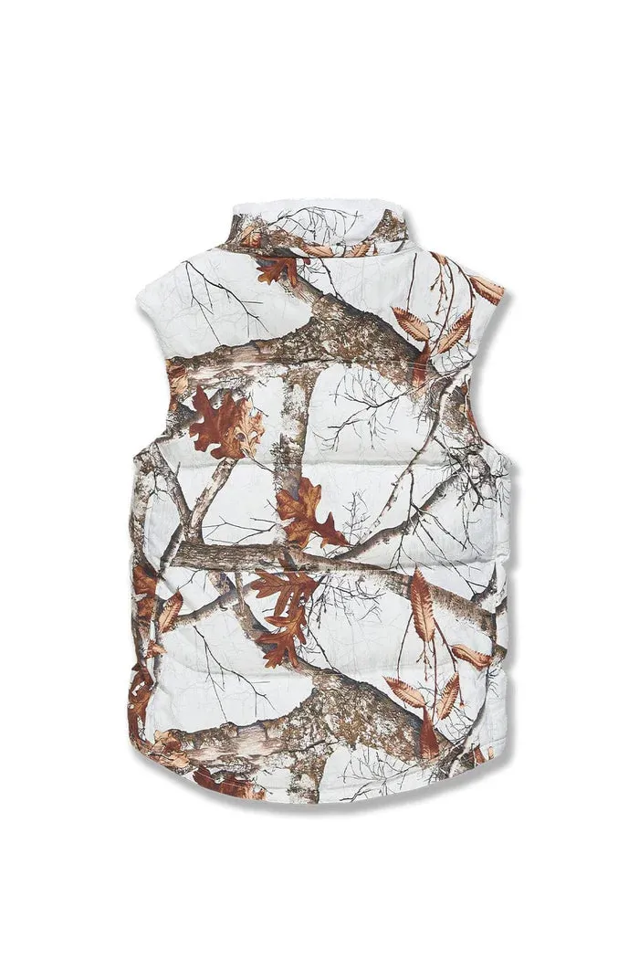 Yukon Fur Lined Puffer Vest (Snow Camo) - 9377VCSC