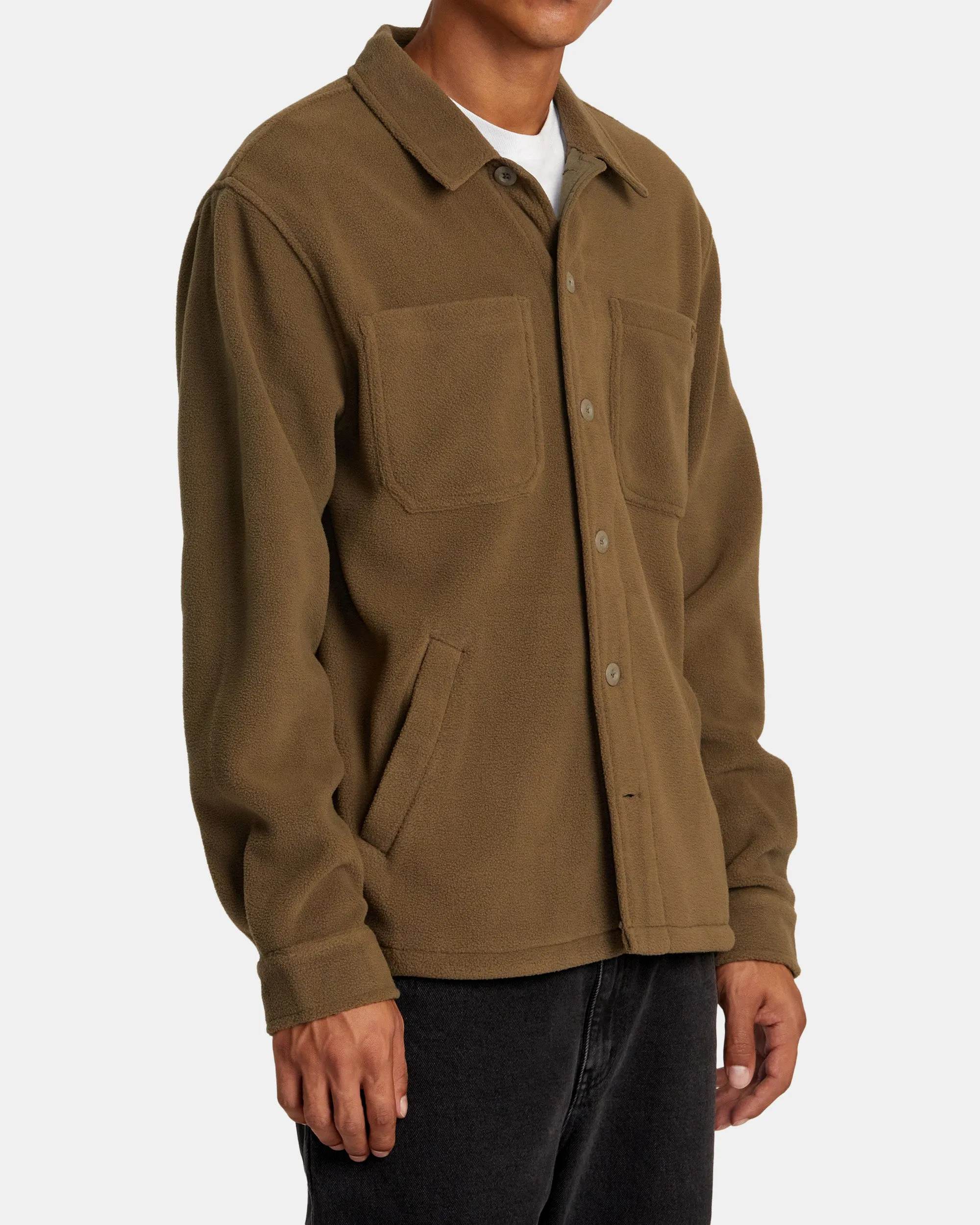 Yukon Hi Pile Fleece Shirt Jacket - Mushroom