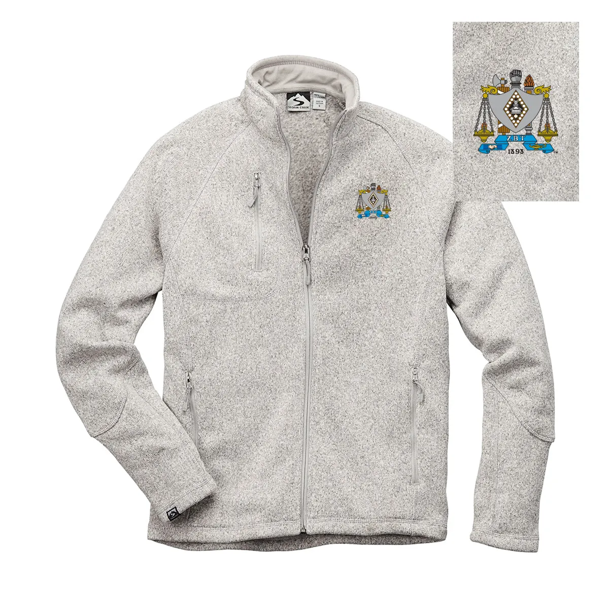 ZBT Embroidered Crest Full Zip